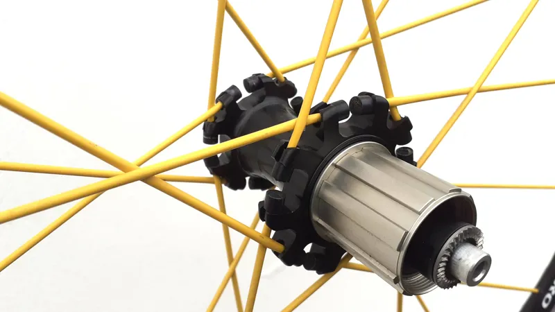 Spinergy Xaero 700c Rear Road Wheel for 10 Speed Shimano NOS in Black Yellow-2